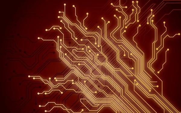 abstract brown background technology style digital connection decoration