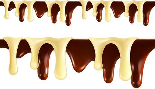 chocolate drop background design vector