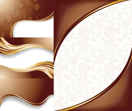 chocolate dynamic lines of the background vector