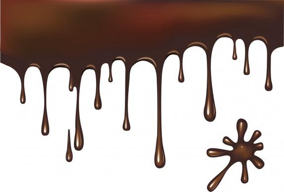 chocolate background brown melting liquid decor