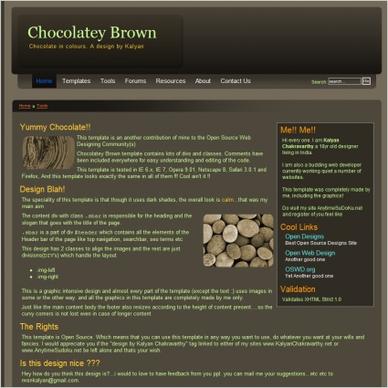 Chocolatey Brown Template