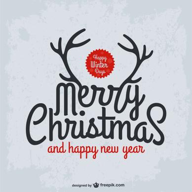christmas and new year calligraphy background vector