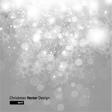 christmas background with snowflakes pattern vector