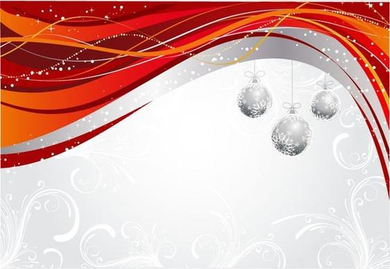 christmas ball hanging dynamic background pattern vector