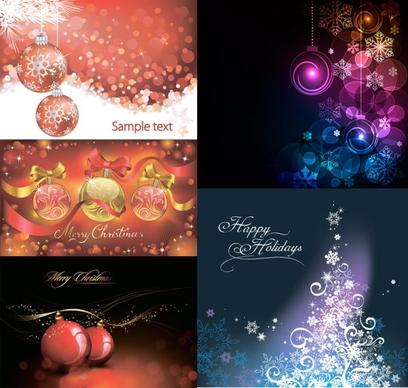 christmas ball with colorful background vector