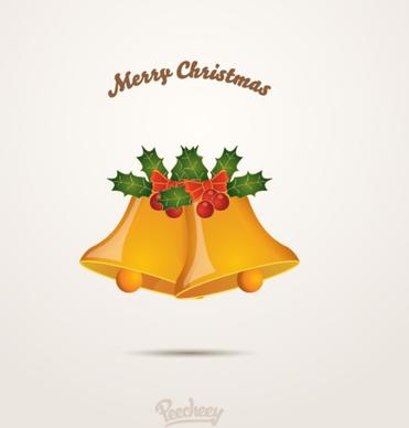 christmas bells greeting card