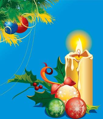 christmas candle vector