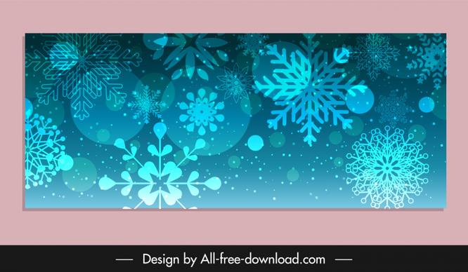  christmas card backdrop template elegant blurred snowflakes decor