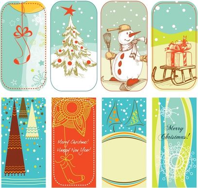 christmas card templates elegant handdrawn classic decor