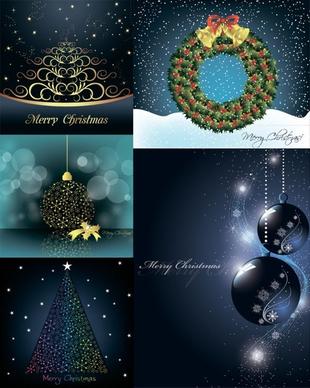 christmas decorative elements vector