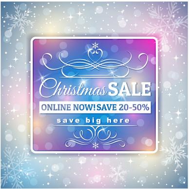 christmas discounts with big sale background