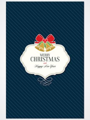 christmas label with dot pattern vector