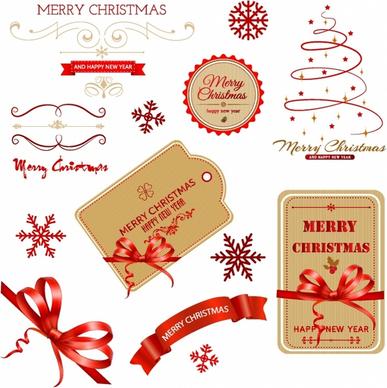 Christmas Labels and Elements
