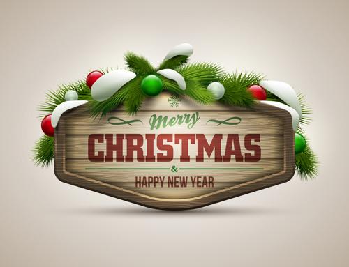 christmas message text background vector