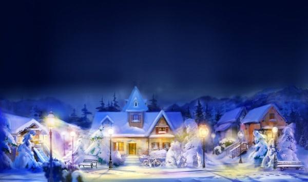 christmas night view highdefinition picture