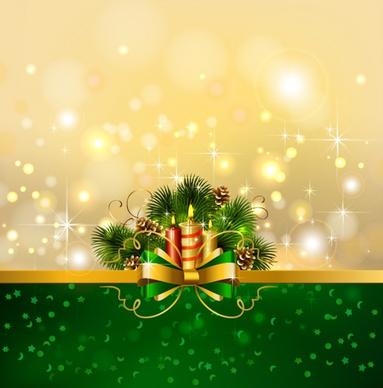 christmas background template gorgeous sparkling shiny baubles decor
