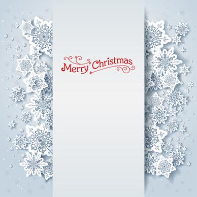 christmas snowflakes backgrounds vector