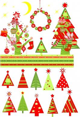 christmas tree illustration vector
