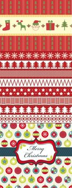 christmas two sides continuous background 02 vector
