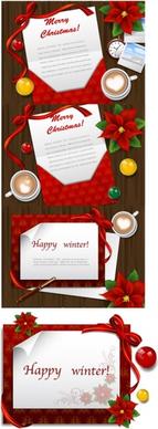 christmas wish letters vector