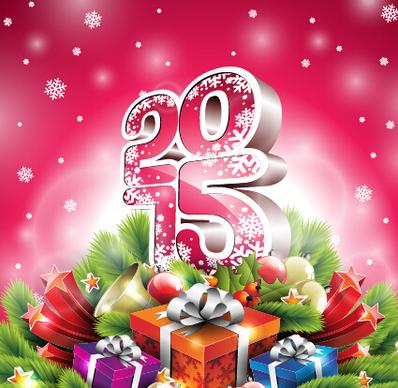 christmas with new year15 creative vector