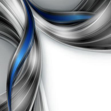 chrome wave with abstract background vector