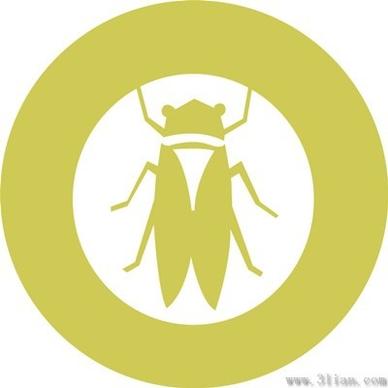 cicada icon vector