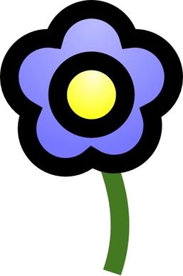 Cie Blue Flower clip art