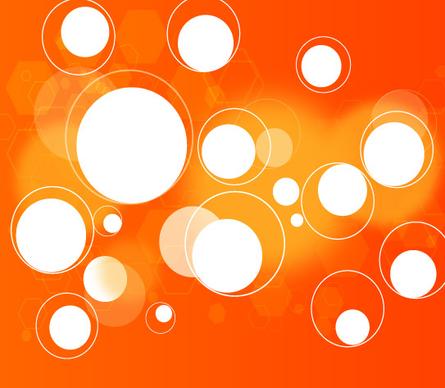 circles in orange background