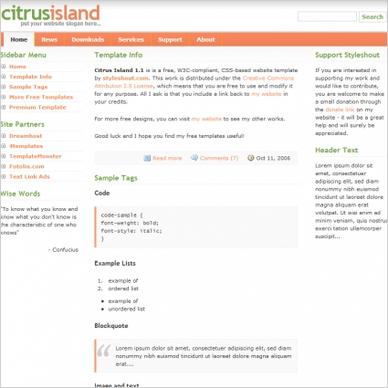 Citrus Island 1.1 Template