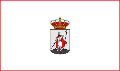 City Flag Of Gijon, Asturies, Spain clip art