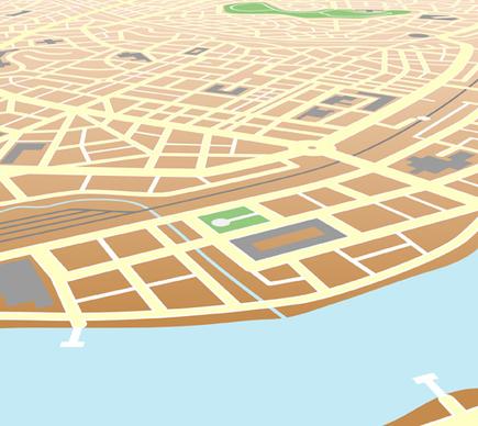 city map design elements vector