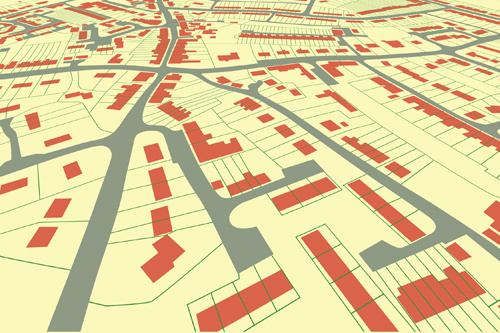city map design elements vector