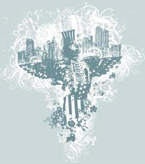 City of Angels vector illustration
