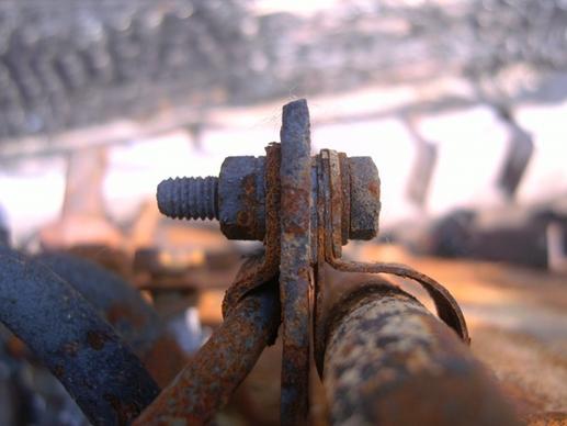 clamp iron bolt connection