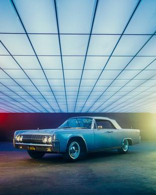 classic car display picture  contrast 3d 