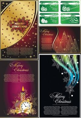classic christmas background vector