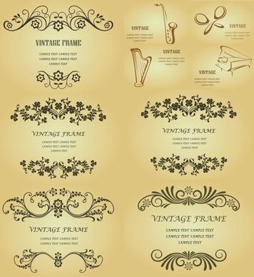 classic decorative pattern background vector