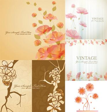 classic decorative pattern background vector graphics