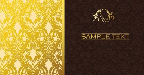 classic european pattern background vector