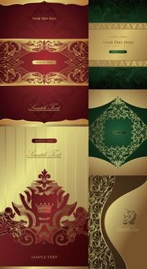 card background templates luxury royal classic decor