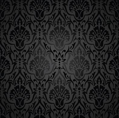 classic floral background vector