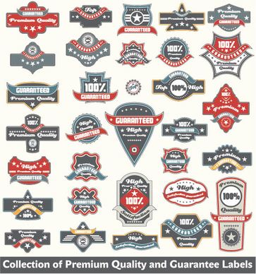 classic label stickers free vector
