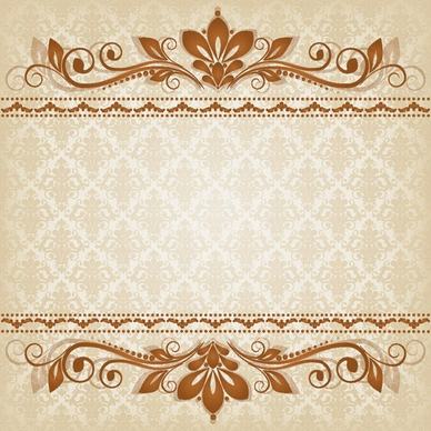 classic lace pattern 03 vector