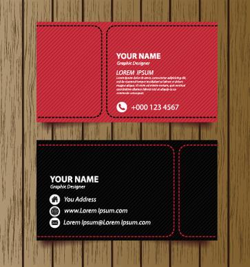 classic modern business cards vector