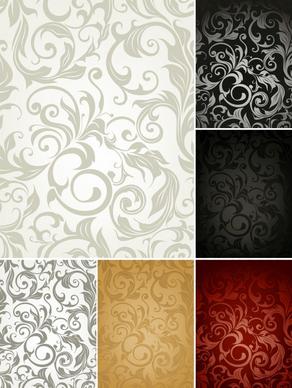 pattern templates classical elegant curves decor