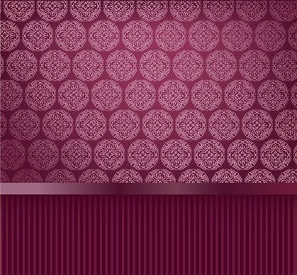 classic pattern wallpaper 01 vector