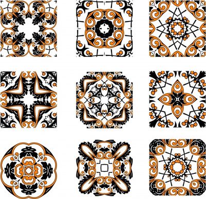 decorative pattern templates classical symmetrical decor