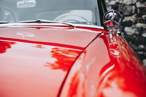 classic red car