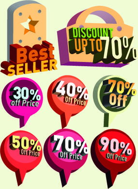 classic sale tag vector